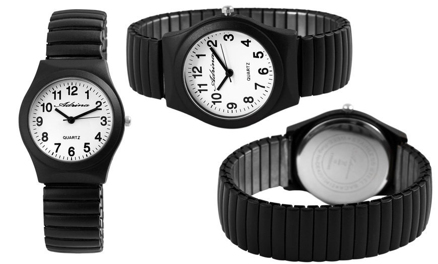 Image 2: 1 ou 2 montres analogiques 3 aiguilles pour femmes de la marque Adrina