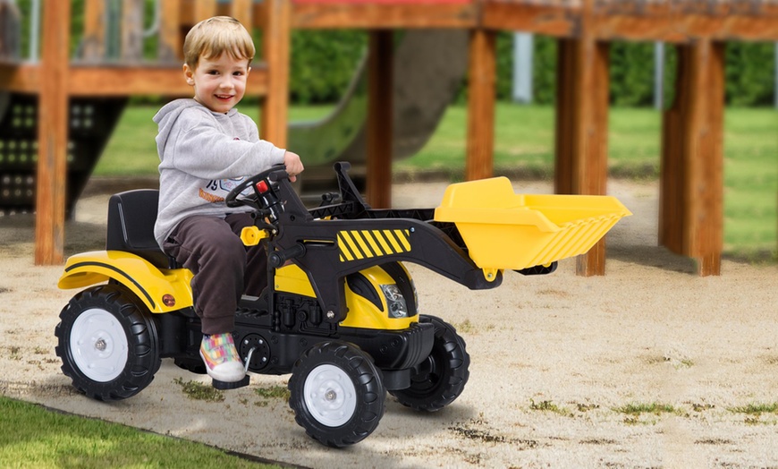 Image 2: Kids' Pedal Ride-on Go-Kart Tractor