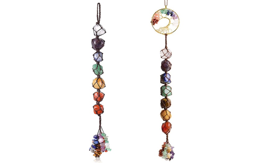 Image 2: Chakra Gemstone Hanging Ornament