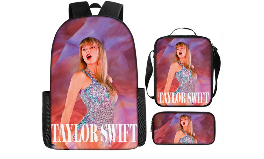 Image 46: Taylor Swift Inspired Three-Piece Backpack Set 