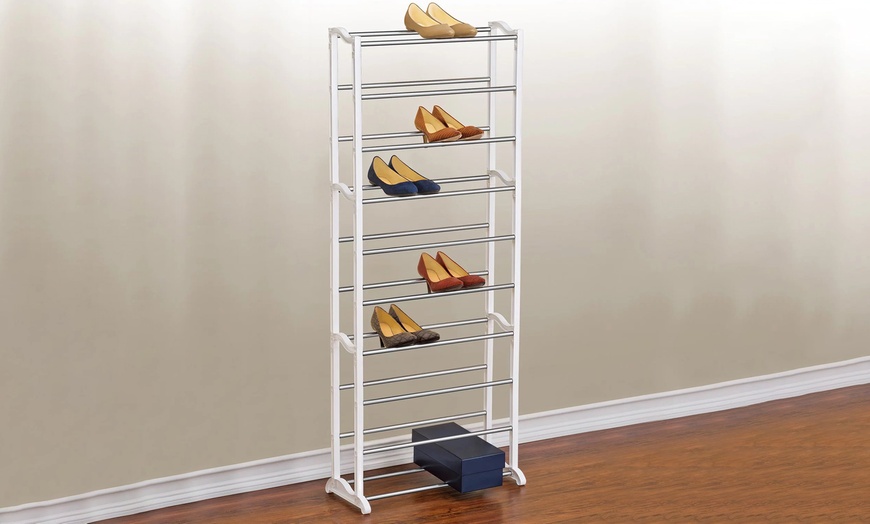 Image 1: 10-Tier Shoe Rack