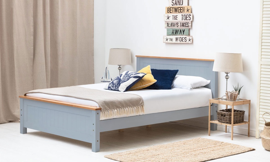 Image 3: Wooden Shaker Bed Frame