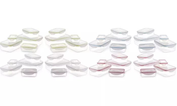 BINO Truelock Rectangular Airtight Food Storage Container Set (20-Piece) - Primary Image