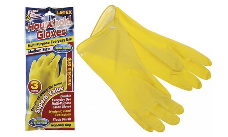 Image 1: Household Latex Gloves