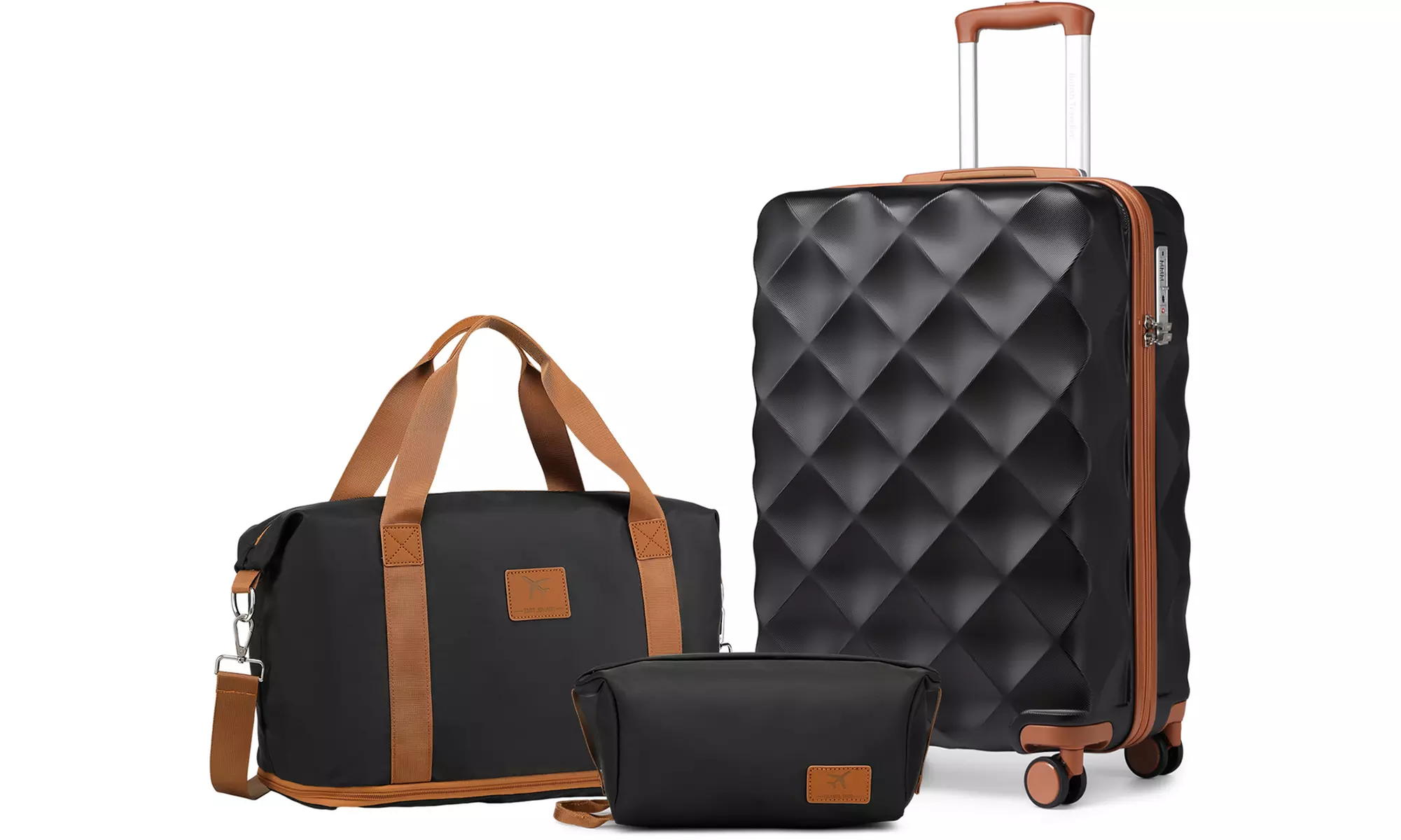 Set van 1, 2 of 4 koffers inclusief reistassen