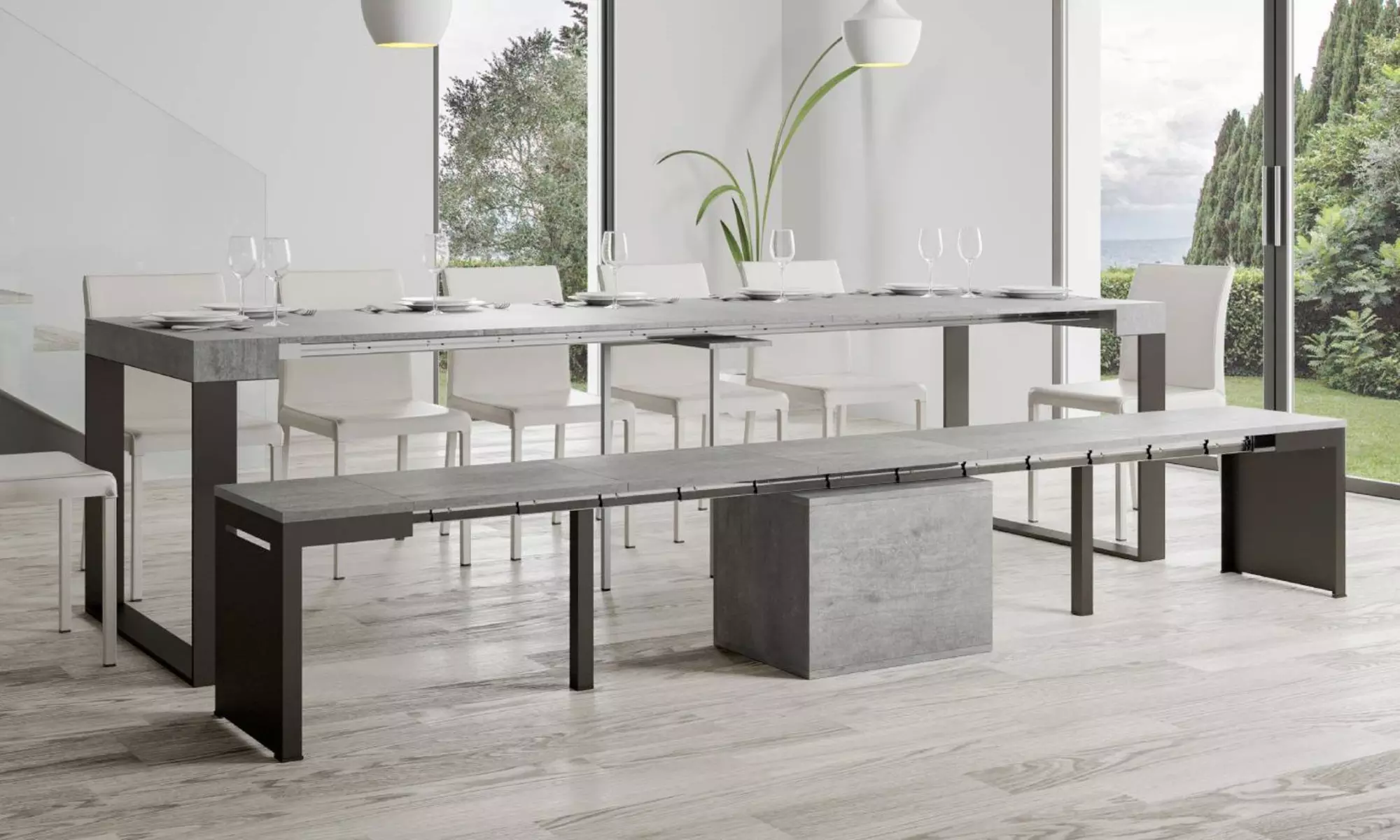 Uitschuifbare bank 'Walk'