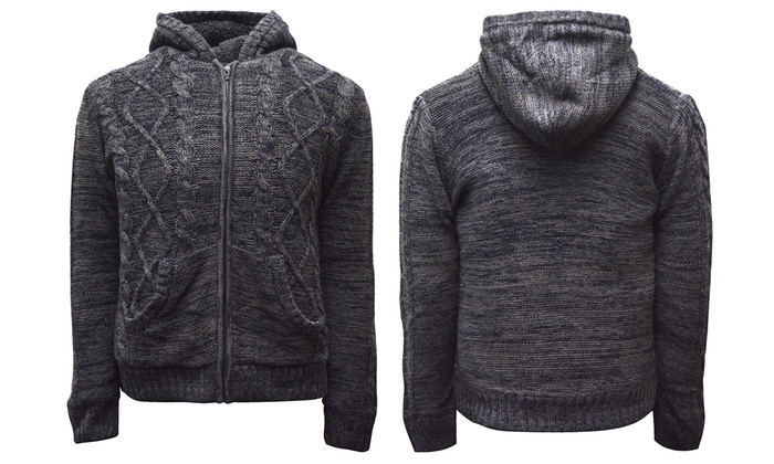 men's sweater with zipper front