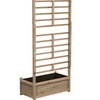 Image 8: Raised Wooden Planter with Climbing Trellis