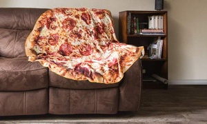 Pizza Fleeced Blanket