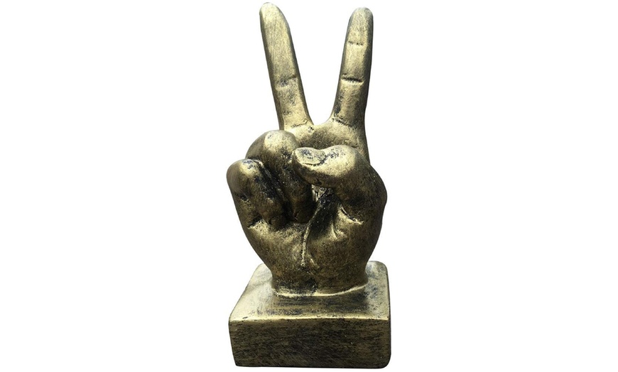 Image 11: Hand Gesture Statue