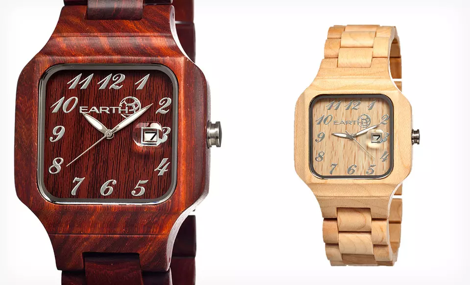 $42.99 for an Earth Wooden Unisex Watch (Up to $150 List Price). 15 Styles Available. - Primary Image