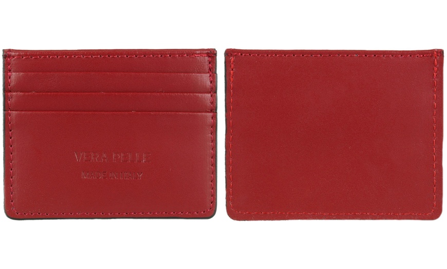 Image 18: Men's Genuine Leather Card Holder