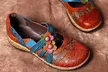 Paire de chaussures plates avec motif floral vintage pour femmes, coloris au choix - Image 5
