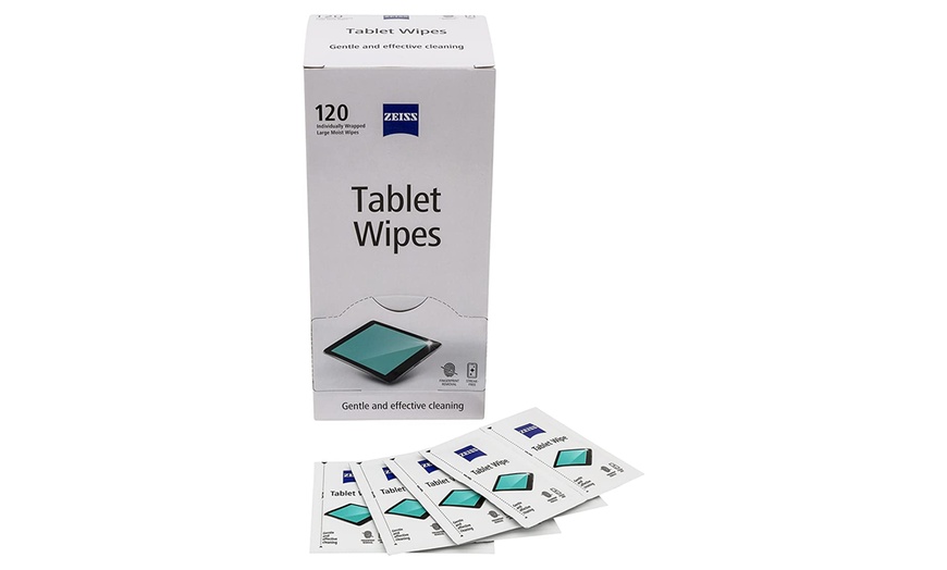 Image 2: Pack of 120 Zeiss Tablet Wipes