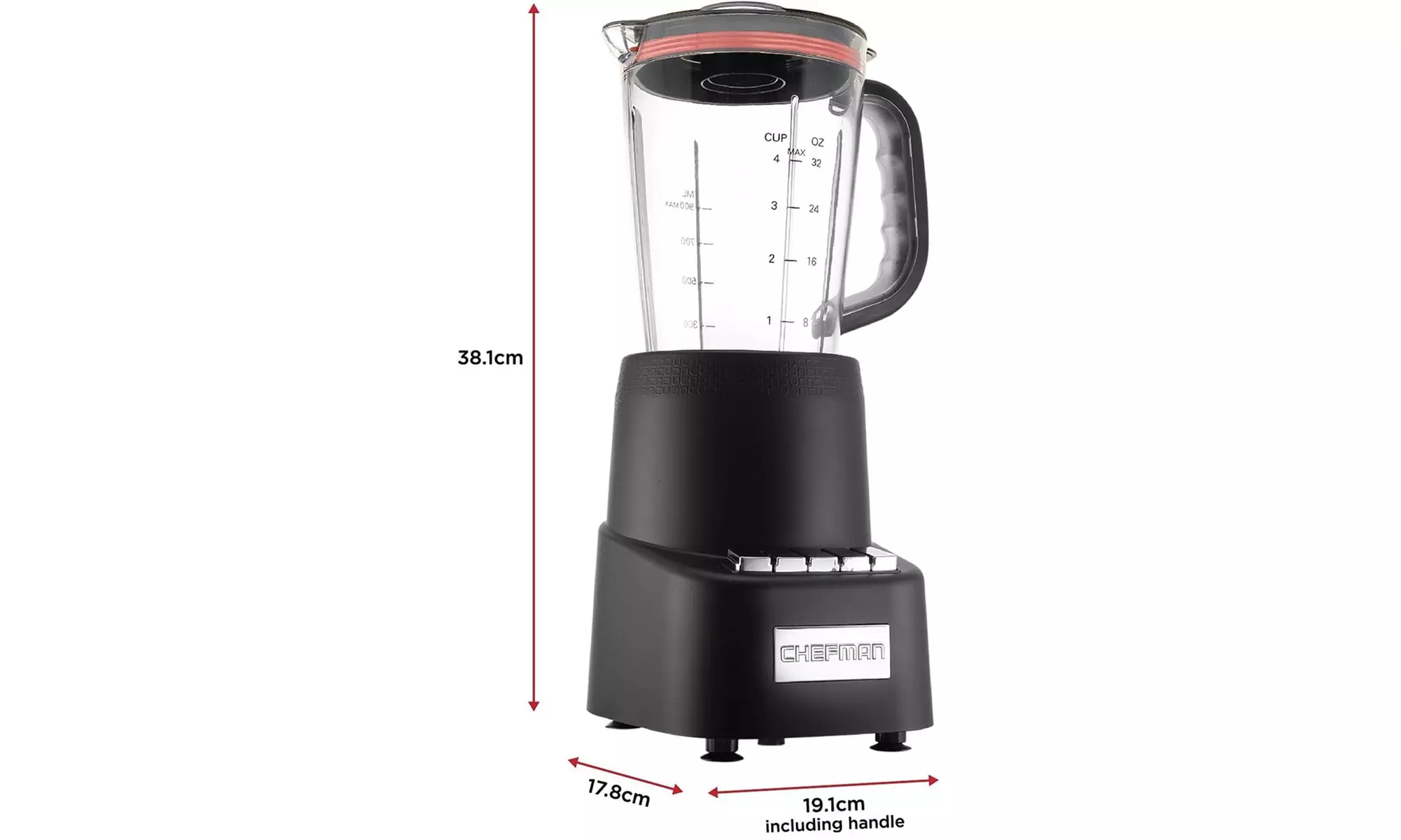 Chefman Dynamic 800 Watt 12-Piece Blending System