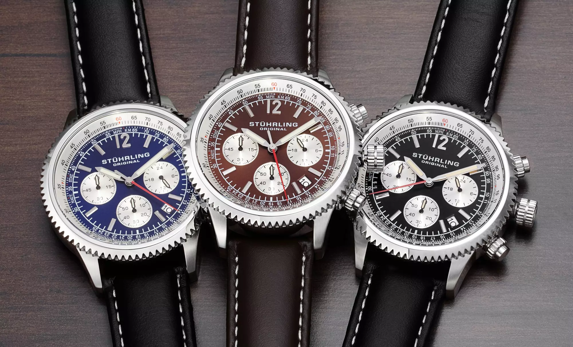 Stührling Original Men's Chronograph Tachymeter Watch - Primary Image