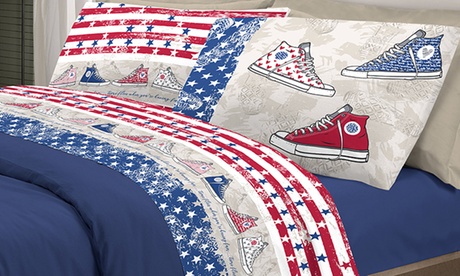 Completo lenzuola stile anni '80 disponibile in 3 misure e vari colori