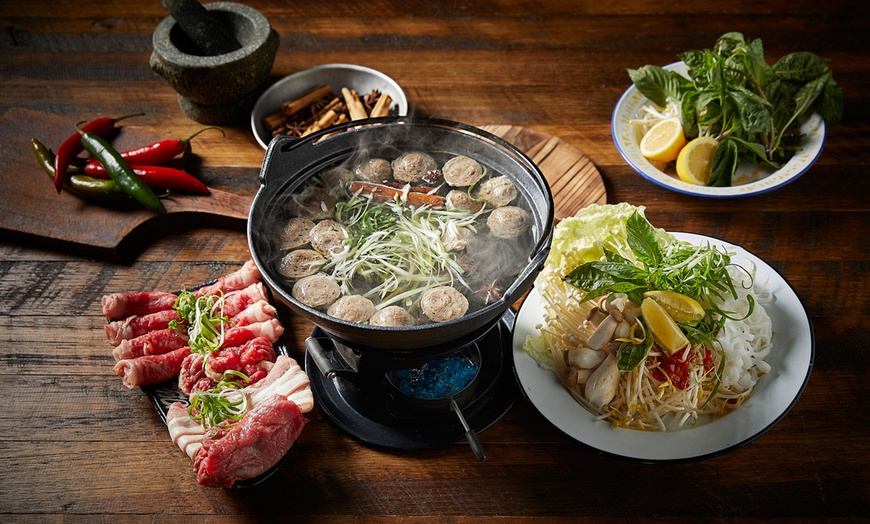 Image 1: Premium Wagyu Hotpot Special with Drink and Dessert Melbourne CBD