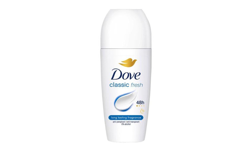Image 2: Dove Roll-On Anti-Perspirant 50ml Classic, Powder Soft & Fresh 48H
