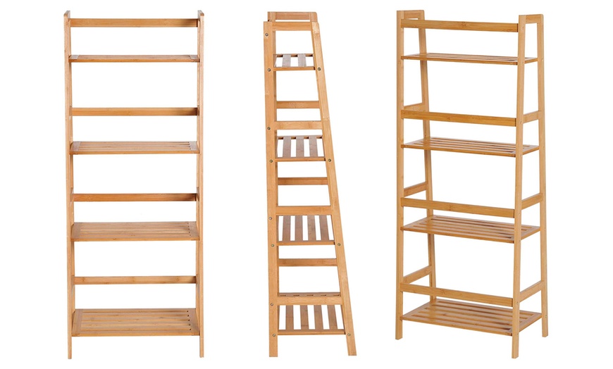 Image 4: HOMCOM Four-Tier Bookshelf