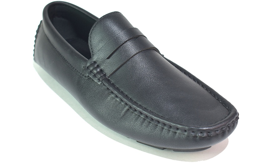 Image 20: Leather Slip-On Shoes