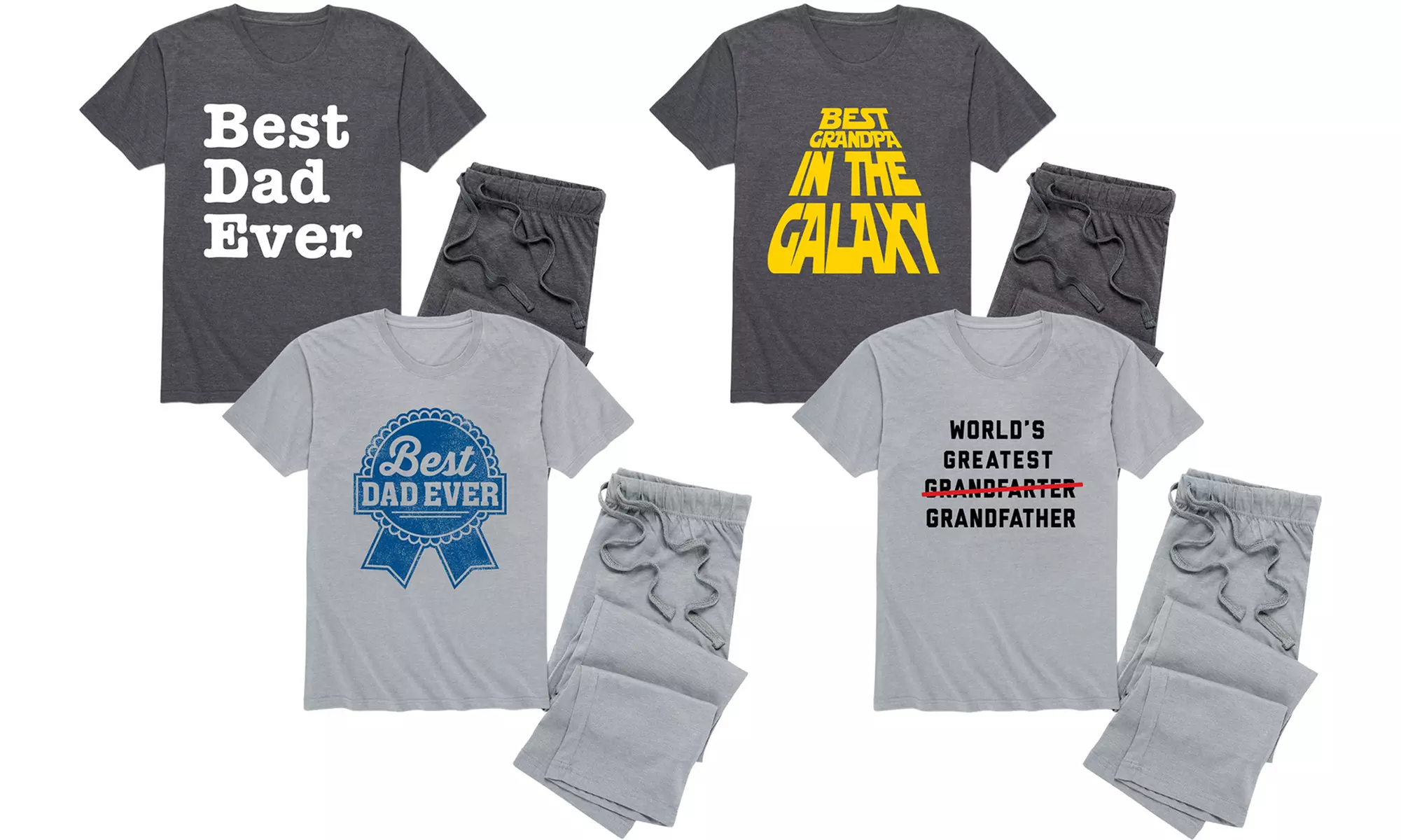 Best Dad & Grandpa Knit Pajama Sets - Primary Image