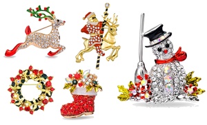 Up To Five Philip Jones Christmas Brooches