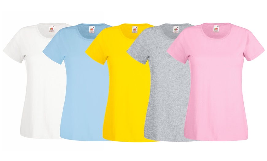 Image 2: Fruit of the Loom Women's T-Shirts