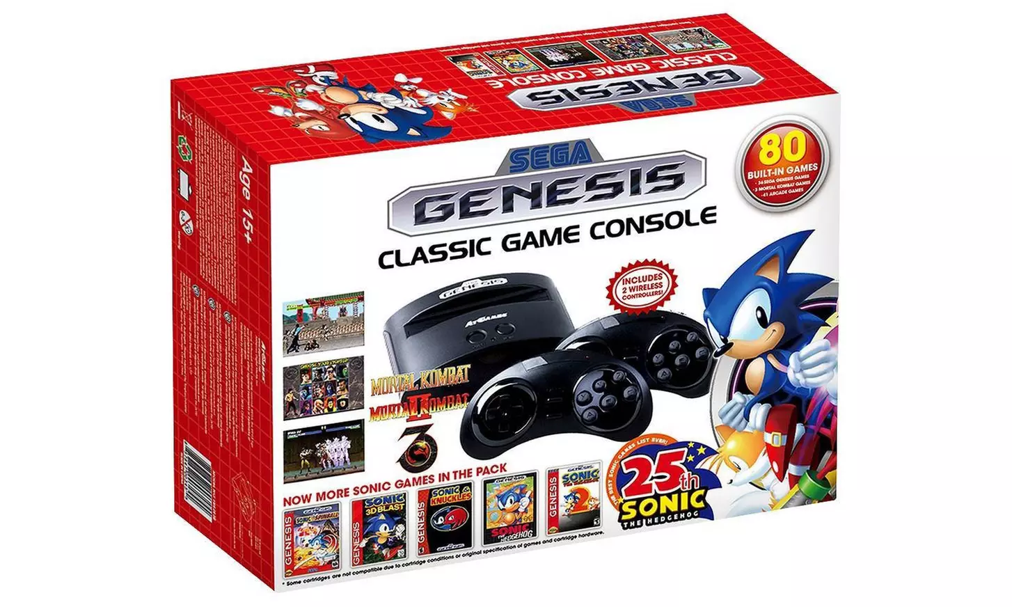 Sega Genesis Classic Game Console with 80 Built-In Games - Primary Image