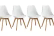 1, 2 ou 4 chaises "Elsa" avec pieds en bois de la marque Sampur, coloris au choix et livraison offerte - Image 6