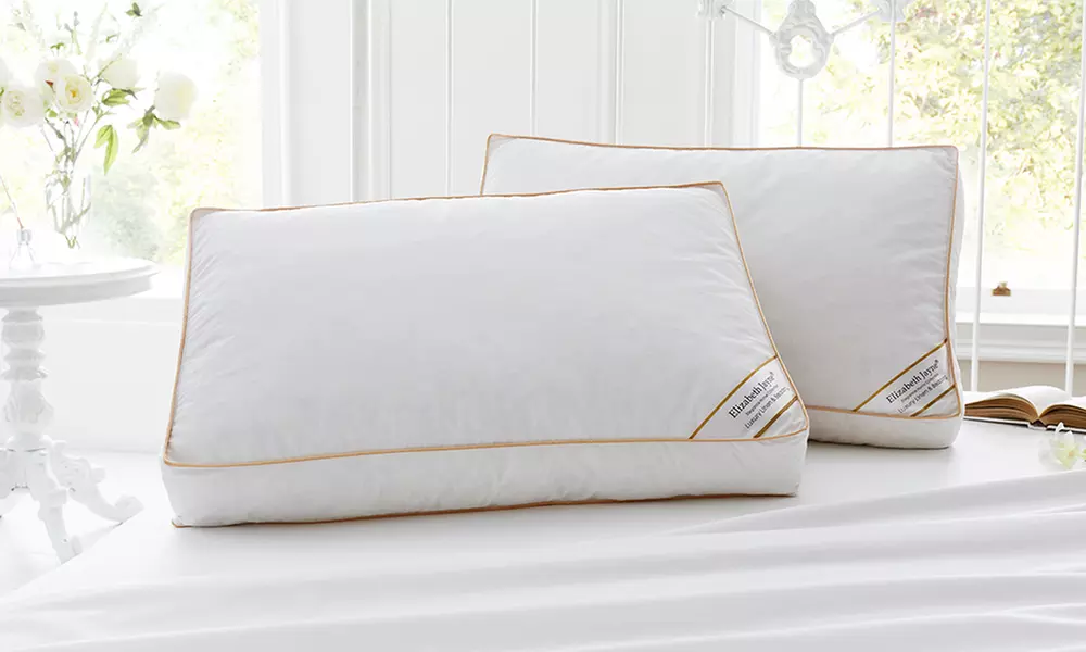 Two, Four or Eight Elizabeth Jayne Hotel-Quality Duck Feather Pillows - Primary Image