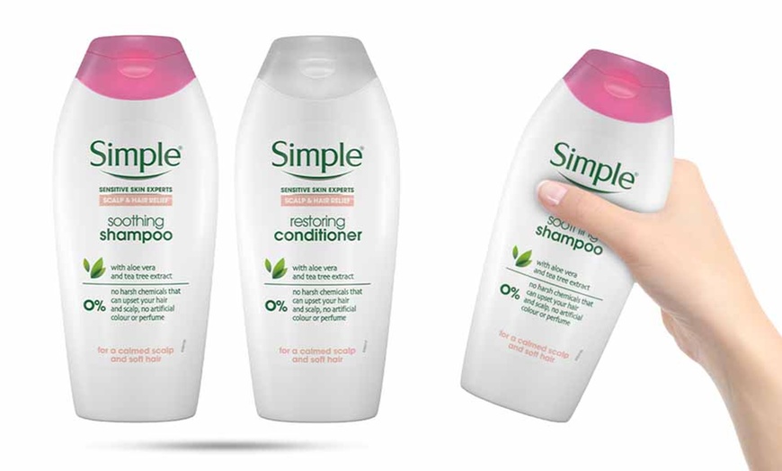 Image 5: Simple Scalp and Hair Shampoo and Conditioner 400ml Duo