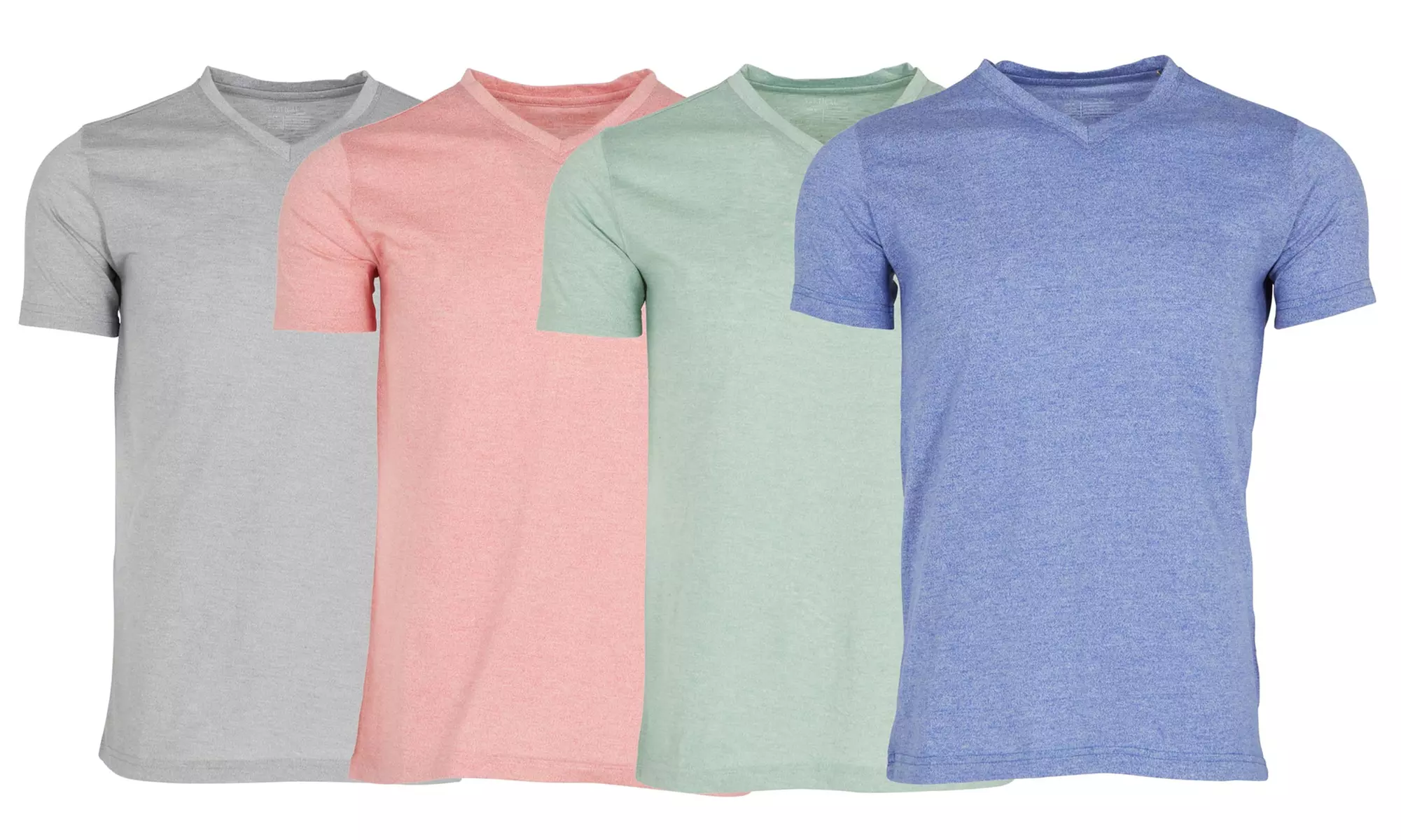Vertical Sport Fancy Grindle V-Neck T-shirt (4 Pack) (Size L) - Primary Image