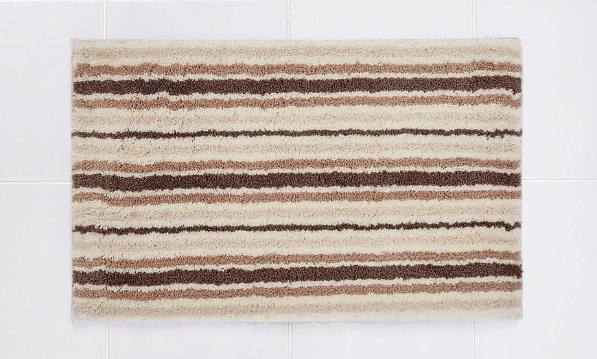 Image 5: Striped Bath Mat