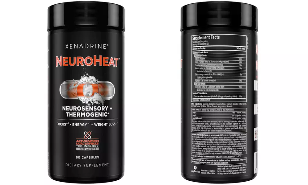 Xenadrine NeuroHeat Thermogenic and Neurosensory (1- or 2-Pack) - Primary Image