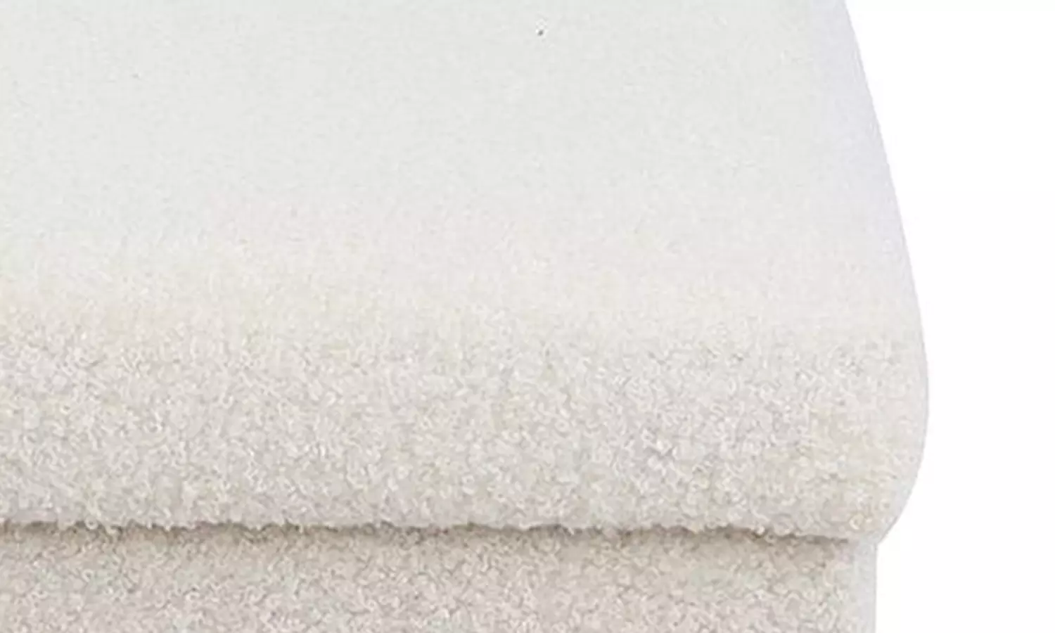 Teddy Boucle Storage Ottoman or Foldable Cube Footstool