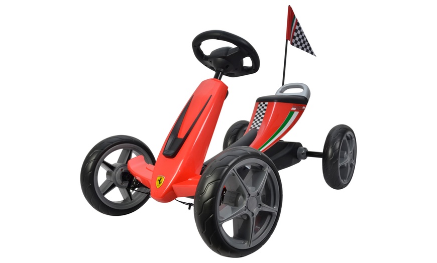 Image 7: Kids Ferrari Licensed Go-Kart