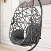 Image 13: Outdoor Hanging Egg Chair with Cushion