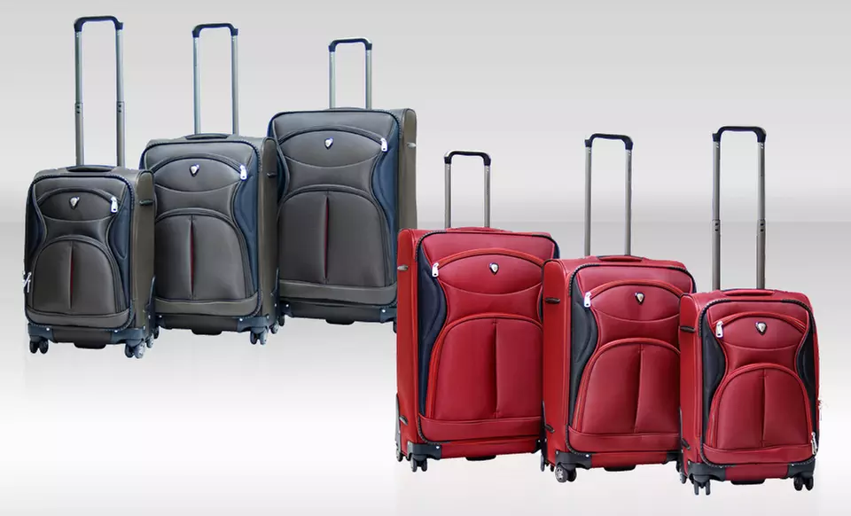 Calpak Sydney 3-Piece Luggage Set in Red, Black, or Brown. Free Returns. - Primary Image