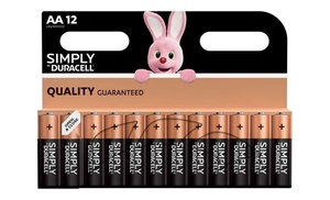 12-, 24-, or 36-Pack of Duracell Simply AA or AAA Batteries