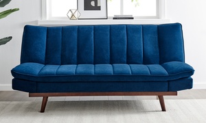  Three-Seater Velvet Sofabed 