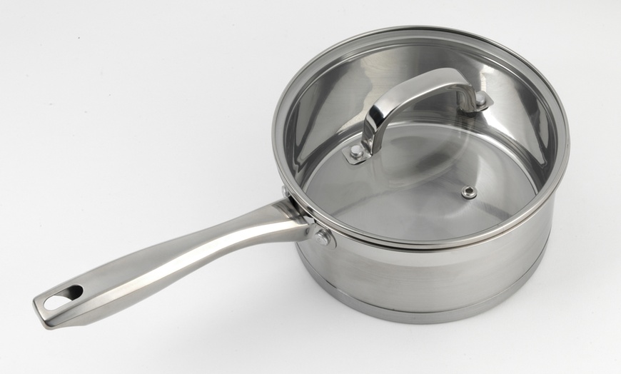 Image 4: Salter Five-Piece Pan Set