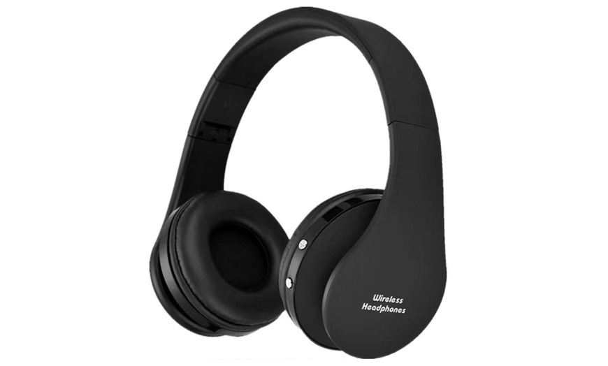 Image 2: Foldable Wireless Over-Ear Headphones