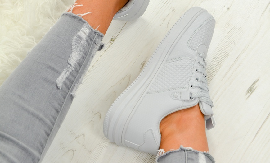 Image 6: Women's Lace-Up Sneakers