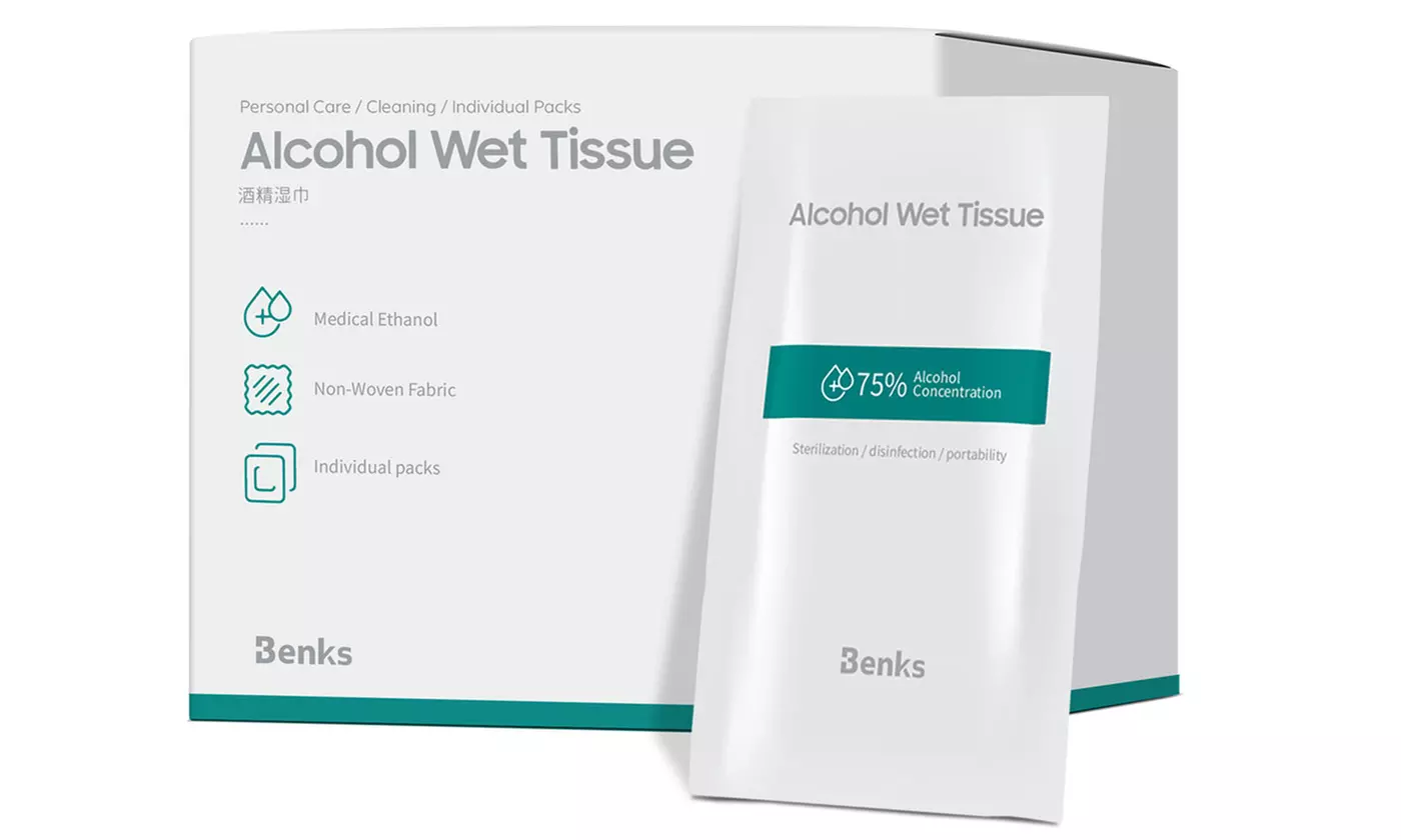 Small and Portable 75% Alcohol Wipes (50-Count) - Primary Image