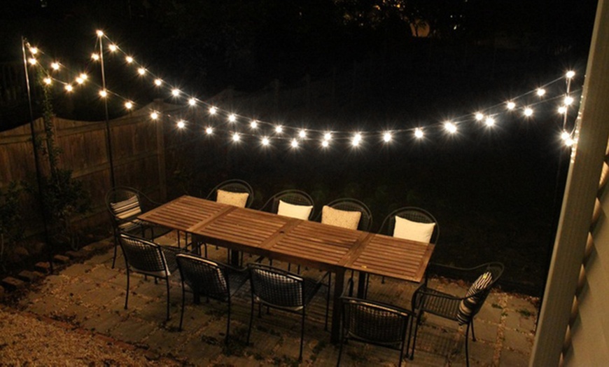 Image 5: Solar-Powered String Light Bulbs
