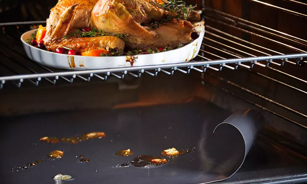 2, 4, 6 oder 8 teflonbeschichtete Antihaft-Backofen-Schutzmatten, spülmaschinenfest und PFOA-frei - Image 2