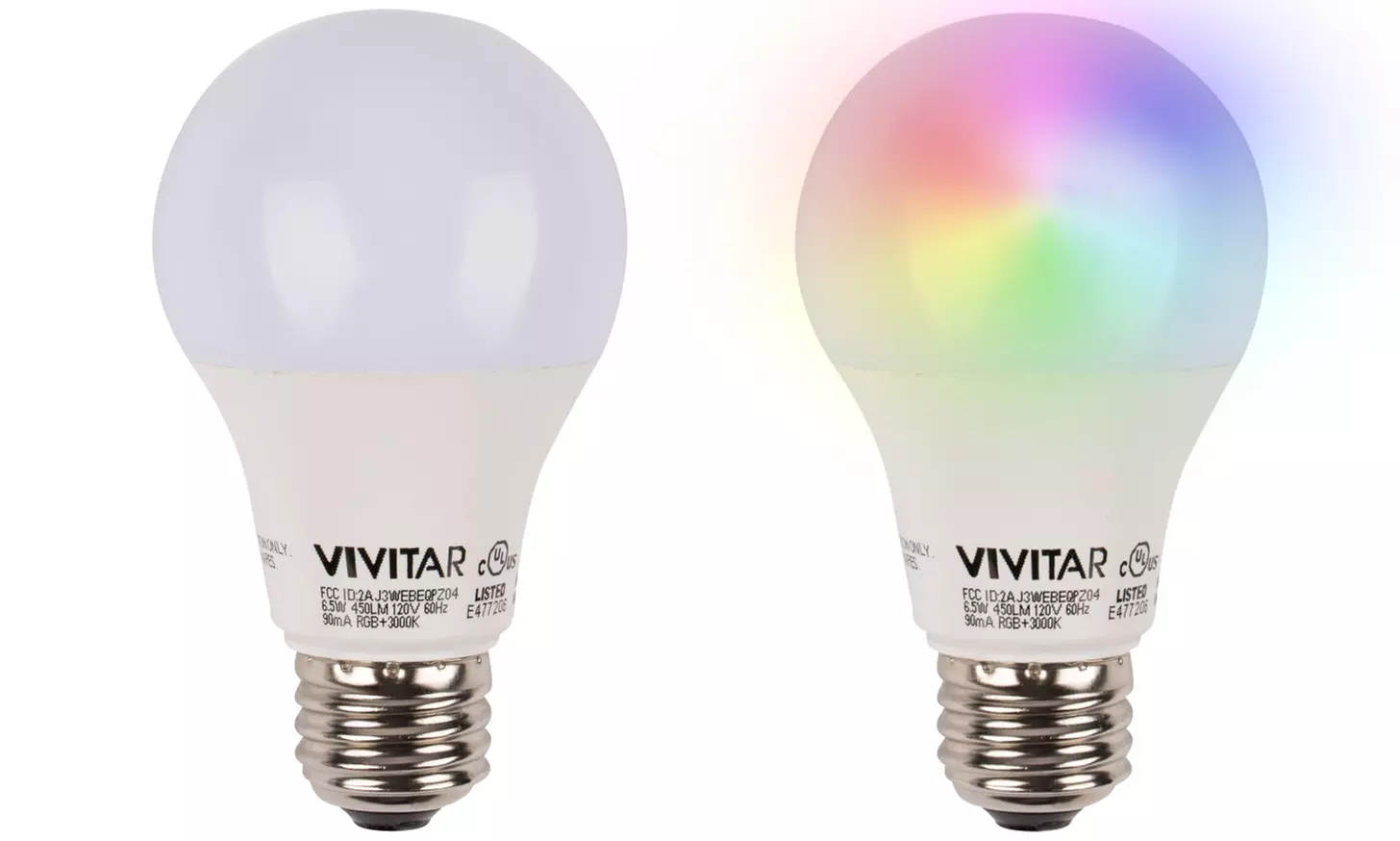 Vivitar Color Changing Smart LED Light Bulb (40W or 70W) - Primary Image