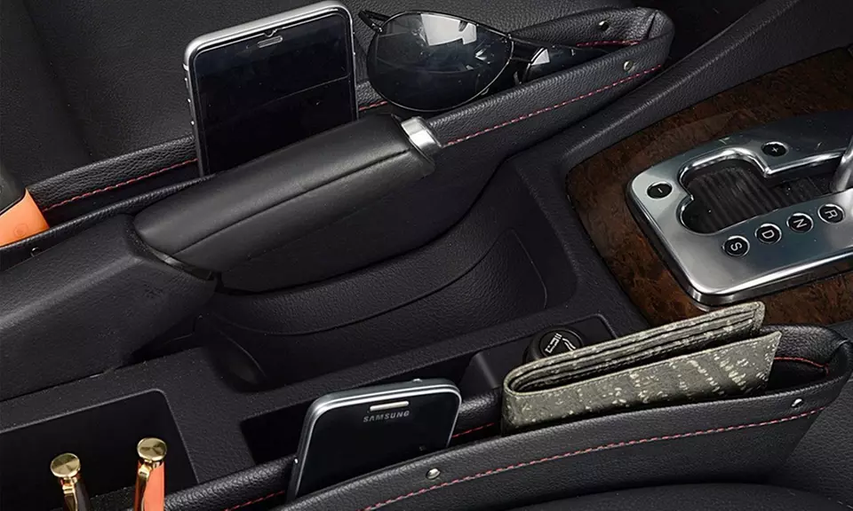 iPocket Universal Faux Leather Car Seat Gap Organizer - Primary Image