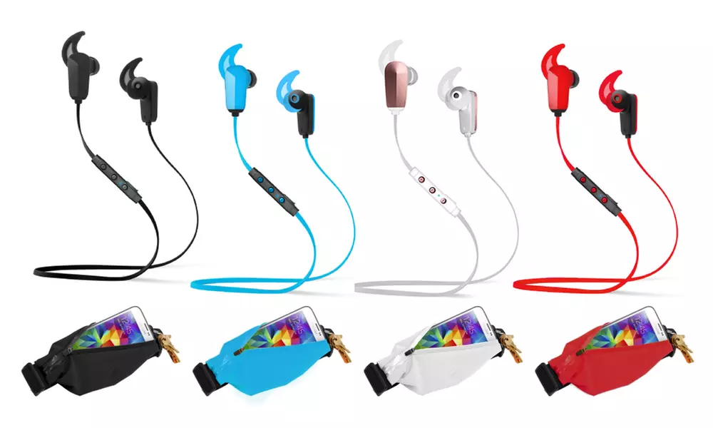 RevJams Active Pro Wireless Bluetooth Earbuds with Matching Running Belt - Primary Image